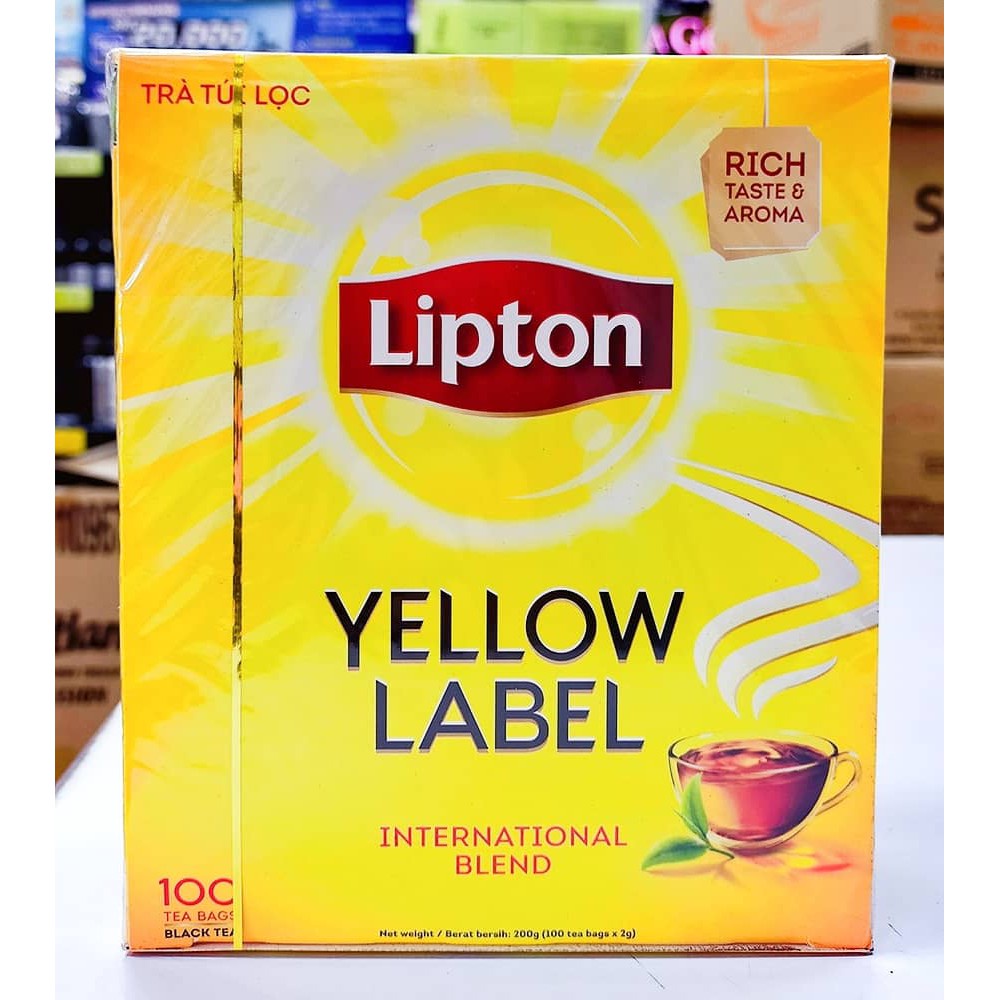 Lipton Yellow Label Black Tea Bag Teh Uncang 2gm X 100pcs Shopee Singapore