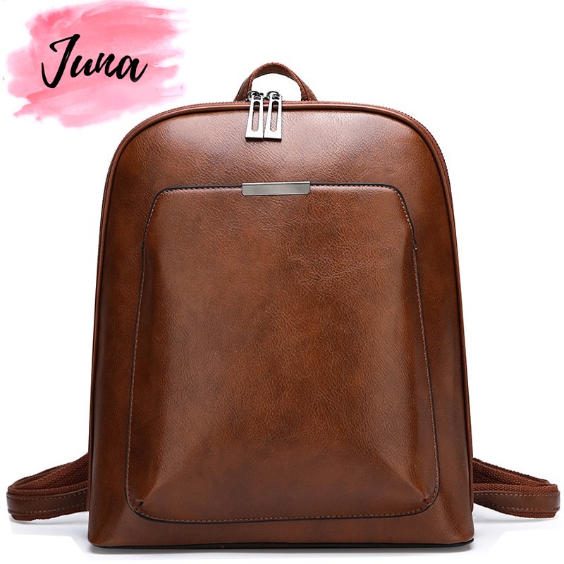 ladies leather backpack