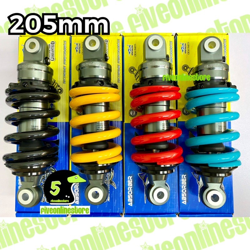 Shop Malaysia Espada World Class Monoshock Absorber 205mm 230mm Rs150 Y15 Y15zr Lc150 Lc135 Rfs150 Vf3i 185 Adjustable Suspension Shopee Singapore