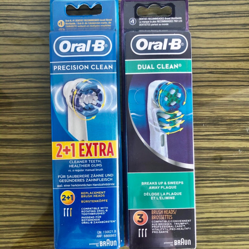 braun dual clean toothbrush heads