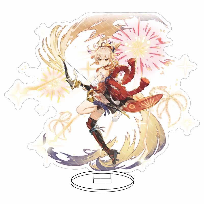 Genshin Impact Action Figure Model Toys Acrylic Yoimiya Ayaka Sayu Table Stand Double Side 16cm Home Decor Gift High Quality Abs Shopee Singapore