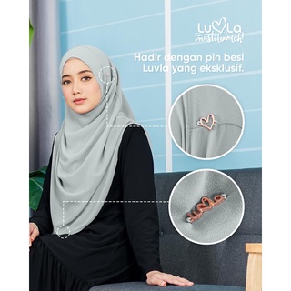 Image of thu nhỏ [Shop Malaysia] luvla tudung sarung instant chiffon lustia size l xl shawl raya instant premium murah labuh muslimah #4