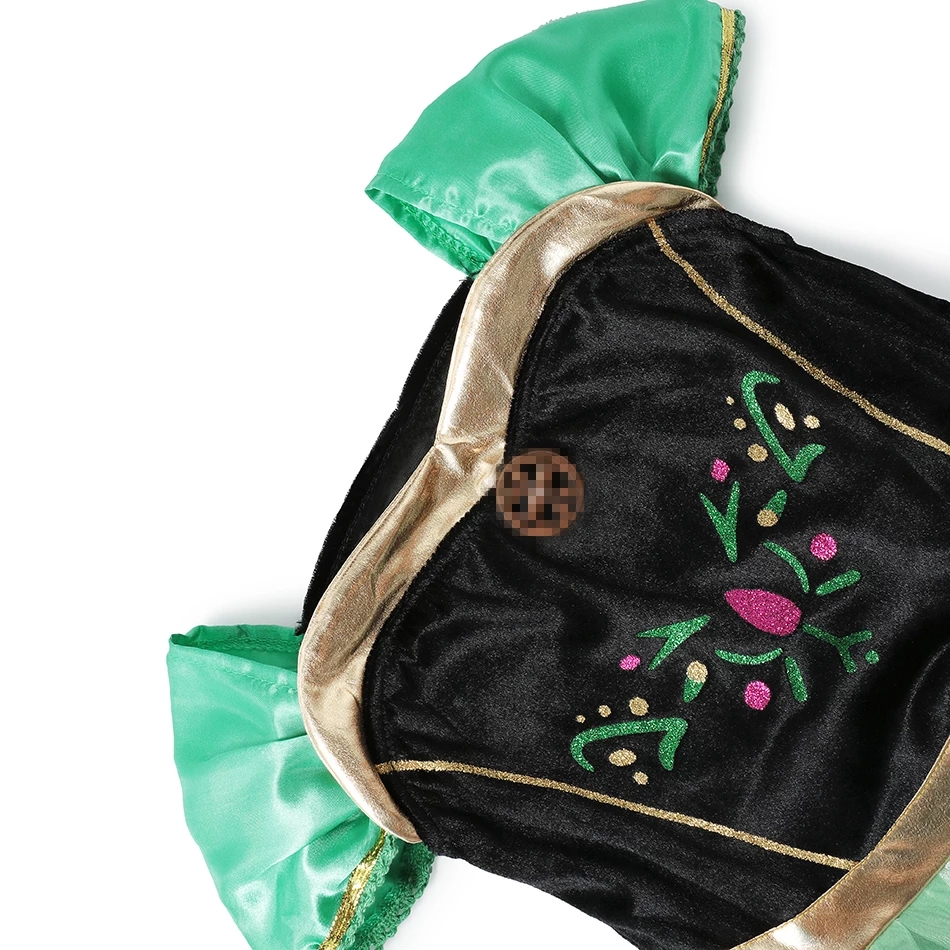 Elsa Frozen Anna Stage Princess Dress Halloween Birthday Cosplay Dress For Girl Snow Queen Princess Costume