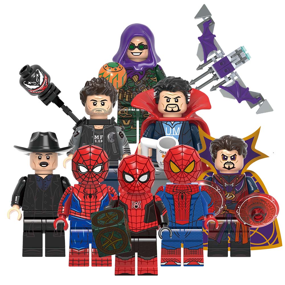 lego spider man no way home minifigures