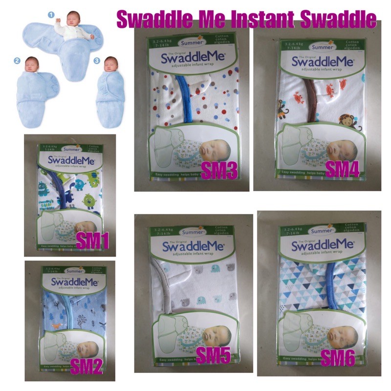 [SG SELLER] Summer Swaddle Me Instant Swaddle Shopee Singapore