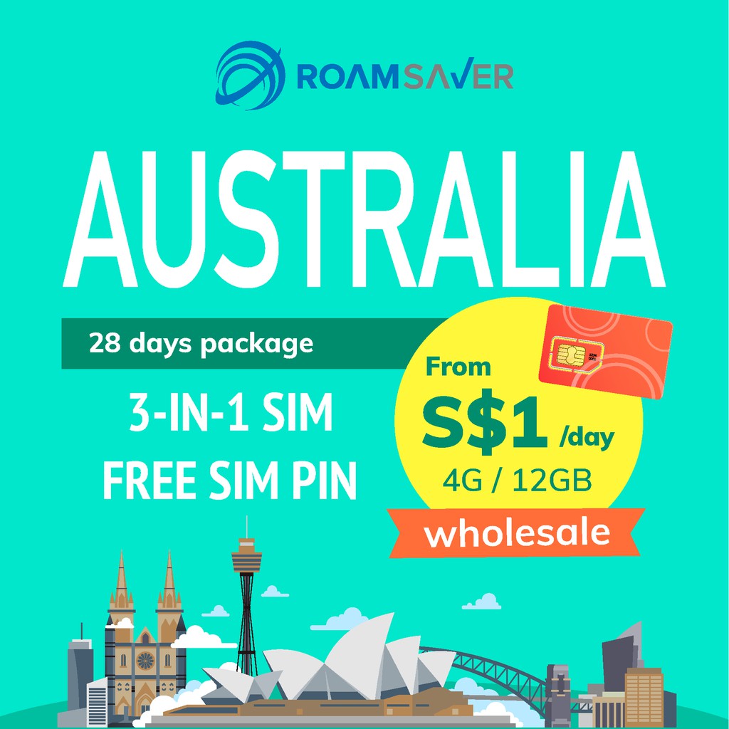 Australia Optus 28days 12gb Starter Kit Prepaid Travel Data Pay As You Go Sim Shopee Singapore