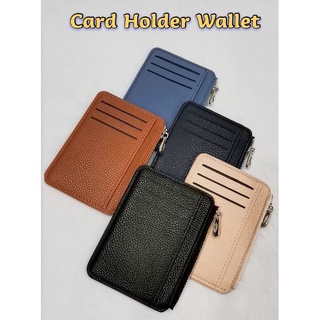 Card Holder Wallet With Zipper