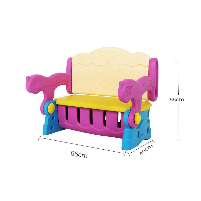 Children S Multi Purpose Sofa Folding Plastic Cartoon Head Baby