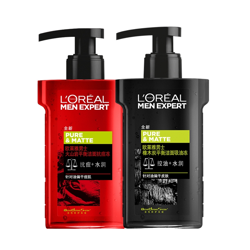 loreal men facial wash