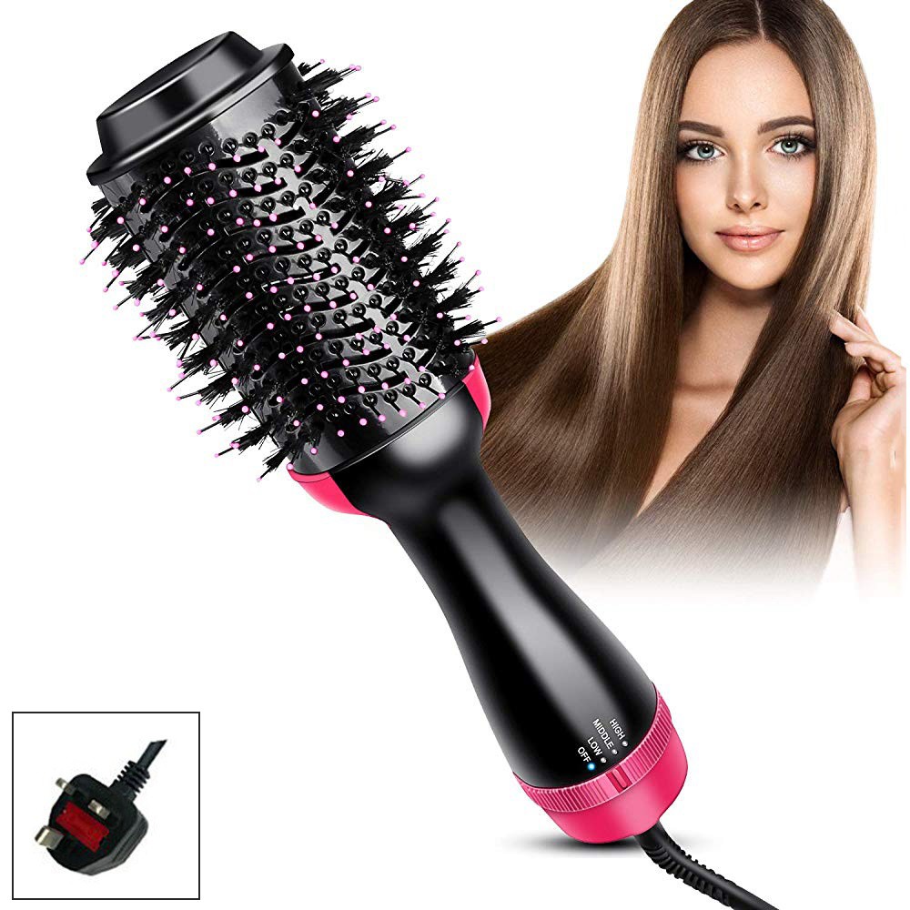 Oval One Step Hair Dryer 3 In 1 Negative Ion Hot Air Dryer Curly Hair Straight Hair Style Sg Plug Shopee Singapore