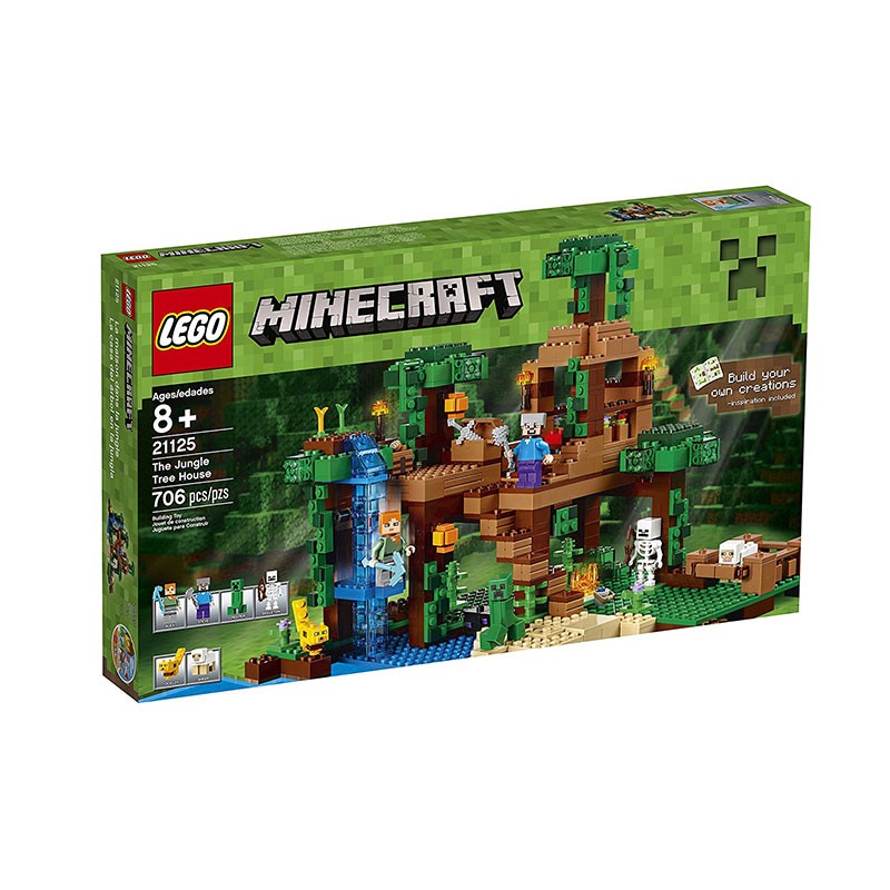 Lego Minecraft The Jungle Tree House 21125 Shopee Singapore