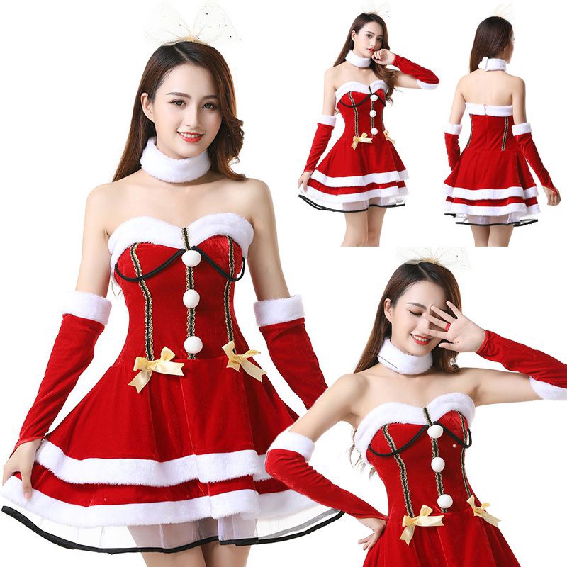 sexy santa gloves