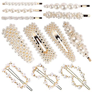 12 Pack Pearl Hair Clips Elegant Hair Barrettes Hair Pins