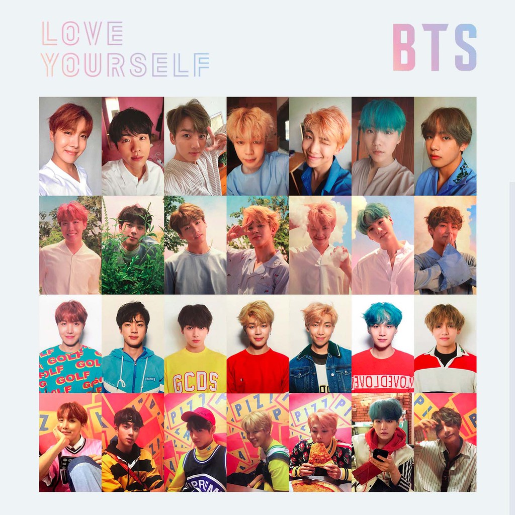 Bts Photocard Love Yourself Her Ly Unofficial | Jhope Jin Jungkook Jimin Rm  Suga V | Shopee Singapore