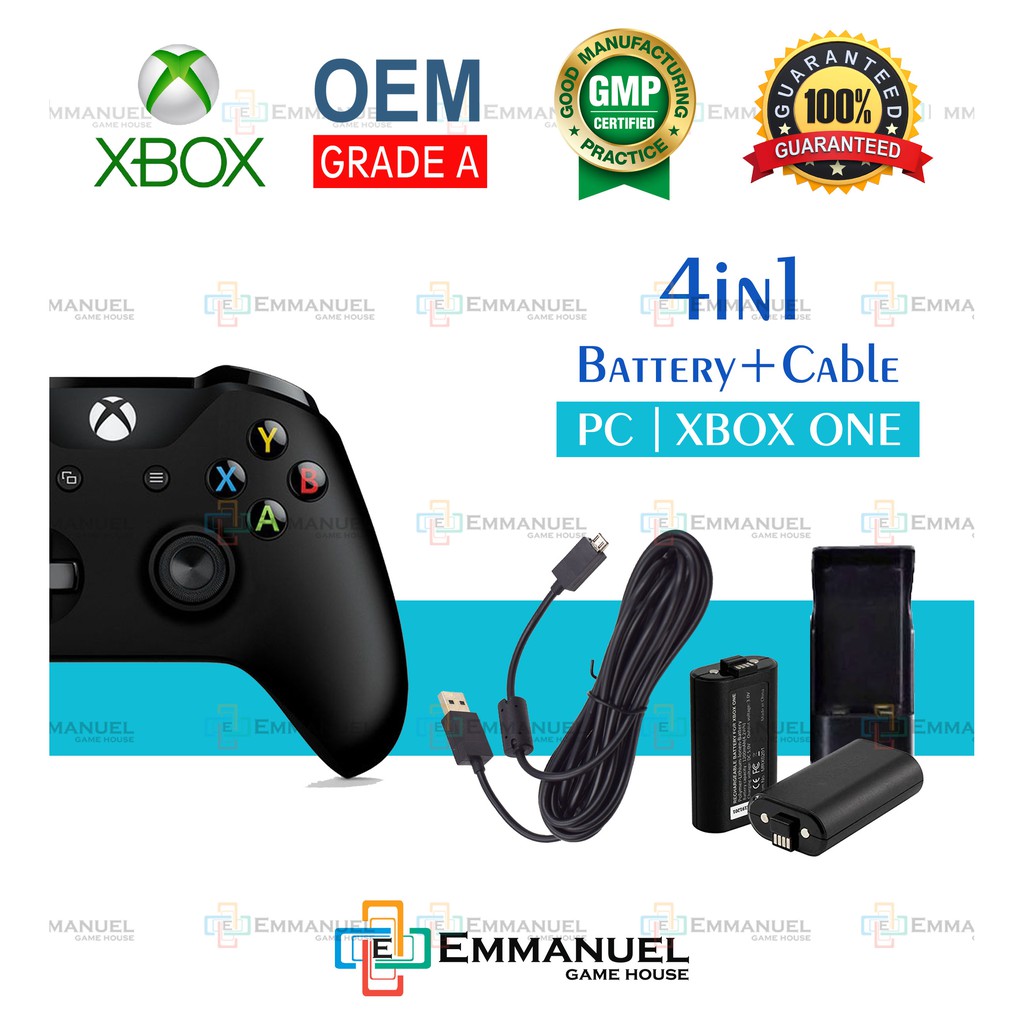 Shop Malaysia Xbox One Wireless Controller Rechargeable Battery Pack Charging Kit 2 In 1 4 In 1 Charging Cable Grade A Oem Shopee Singapore