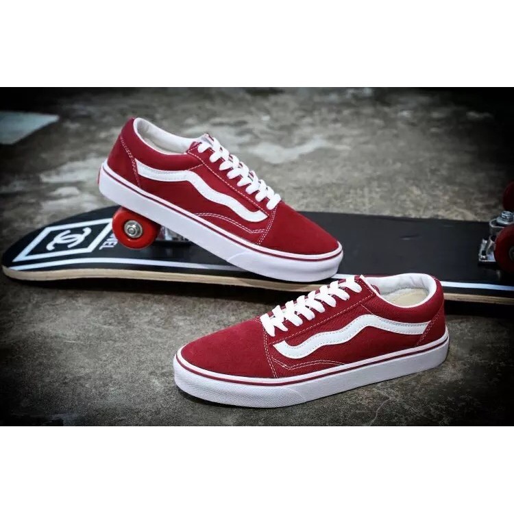 red vans shoes mens