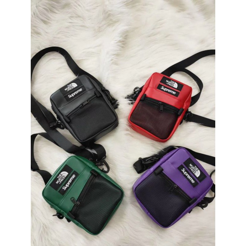 north face x supreme sling bag