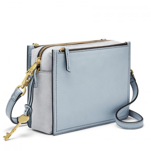 fossil campbell crossbody blue