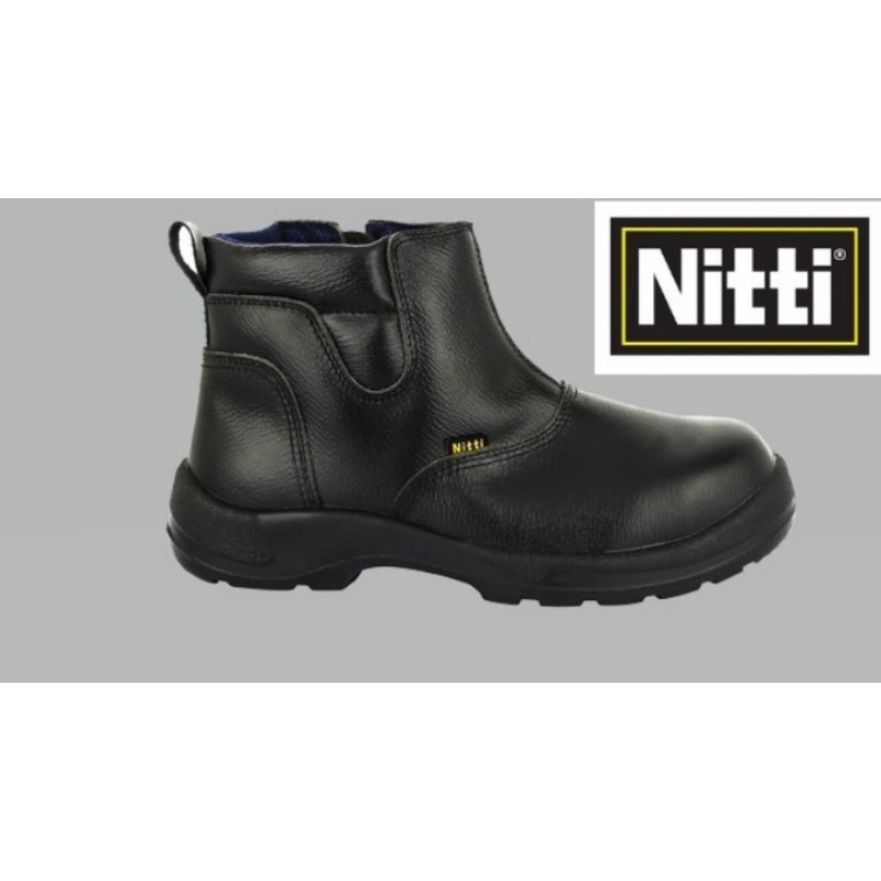 zipper steel toe work boots