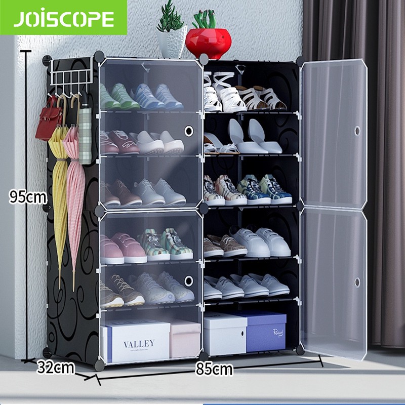 High Quality Joiscope Simple Shoe Rack Cabinet Economical Dust Proof Large Capacity Storage Artifact Household At The Door Indoor Good Looking Multi Layer Shoe Rack Shopee Singapore