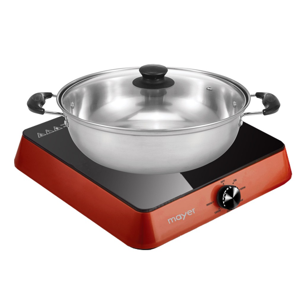 Mayer Induction Cooker w Free Pot MMIC1619 (red/black) Shopee Singapore