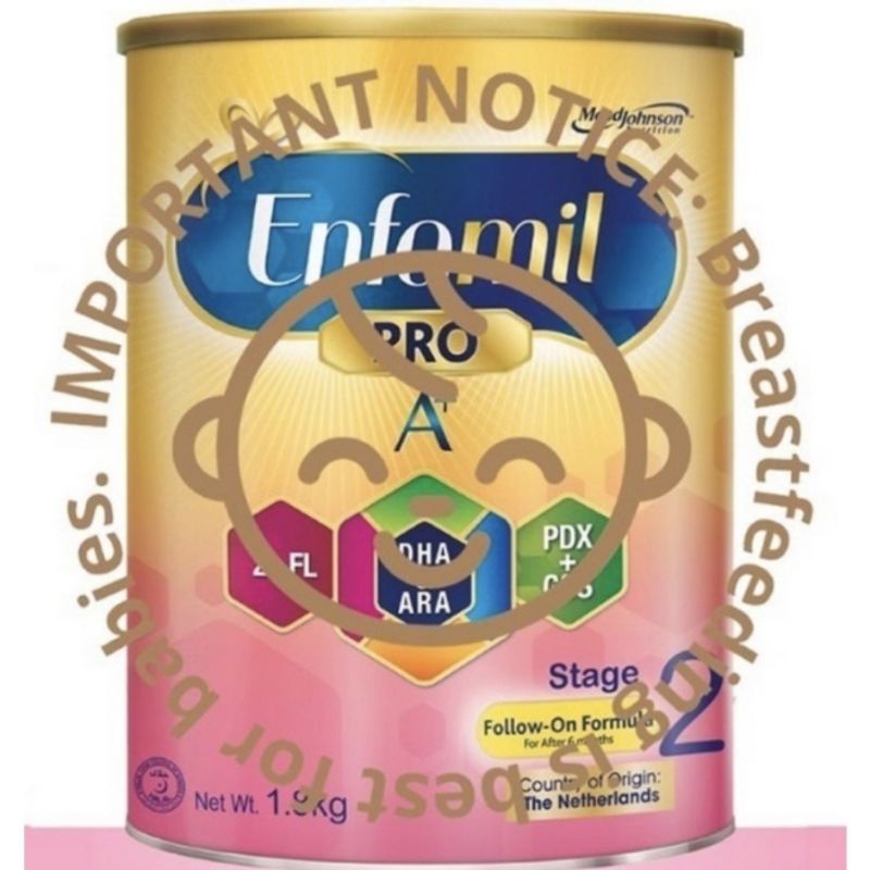 Enfamil Pro A+ Stage 2 Infant Formula Baby Milk Powder (6M+) 1.8kg