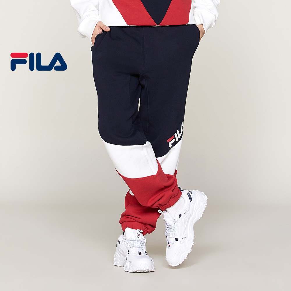 fila navy joggers