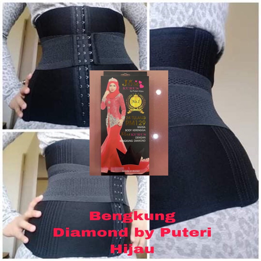 Bengkung Jom Kurus 24 Tulang Puteri Hijau Shopee Singapore