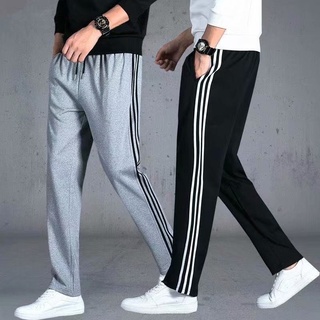 Ready stock Korean running sport pants vintage jogging pants hiking pants men jogger pants men casual loose long pants men summer wide leg pant boy pants sport Pan Man slim trouser