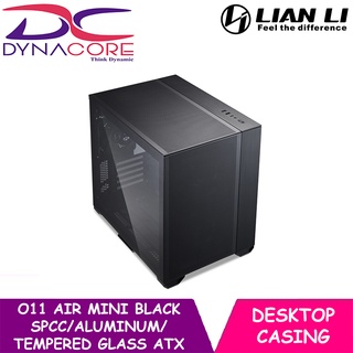 DYNACORE - Lian Li O11 AIR Mini Black SPCC/Aluminum/Tempered Glass ATX Mini Tower Computer Case