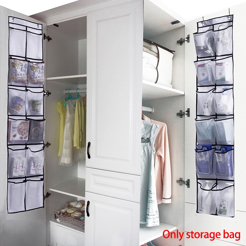 Holder Shoe Organizer Narrow Mesh Pockets Hanging Bag Closet Over