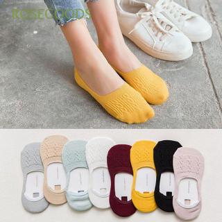 Image of Women Invisible Breathable Ankle Hosiery Cotton Boat Socks Low Cut