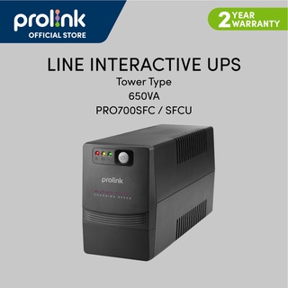 Prolink PRO700SFC [without USB port] 650VA UPS Power Backup Battery Uninterruptible Power Supply +AVR (Super fast Charge
