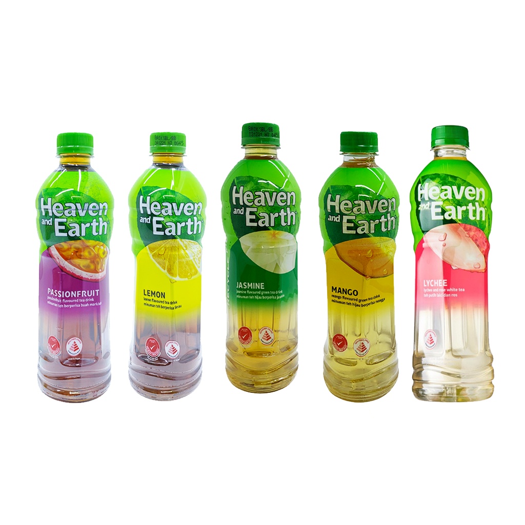 Heaven & Earth 500ml (Ice Lemon tea /Passionfruit/Green Tea/Mango