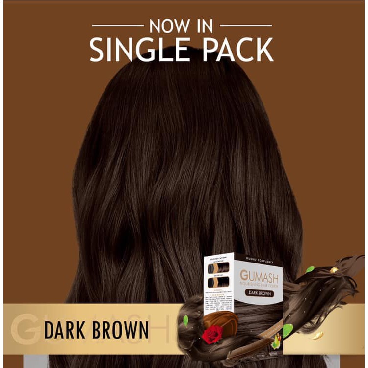 Shop Malaysia Dark Brown Gumash Hair Color Patuh Syariah Shopee Singapore