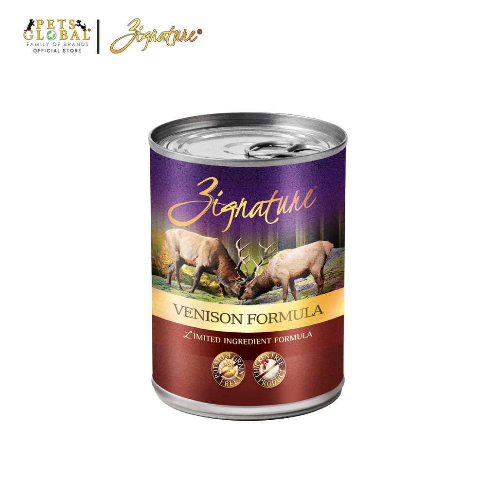 [Bundle of 3] Zignature Venison Formula Dog Canned Food 3x369g Shopee