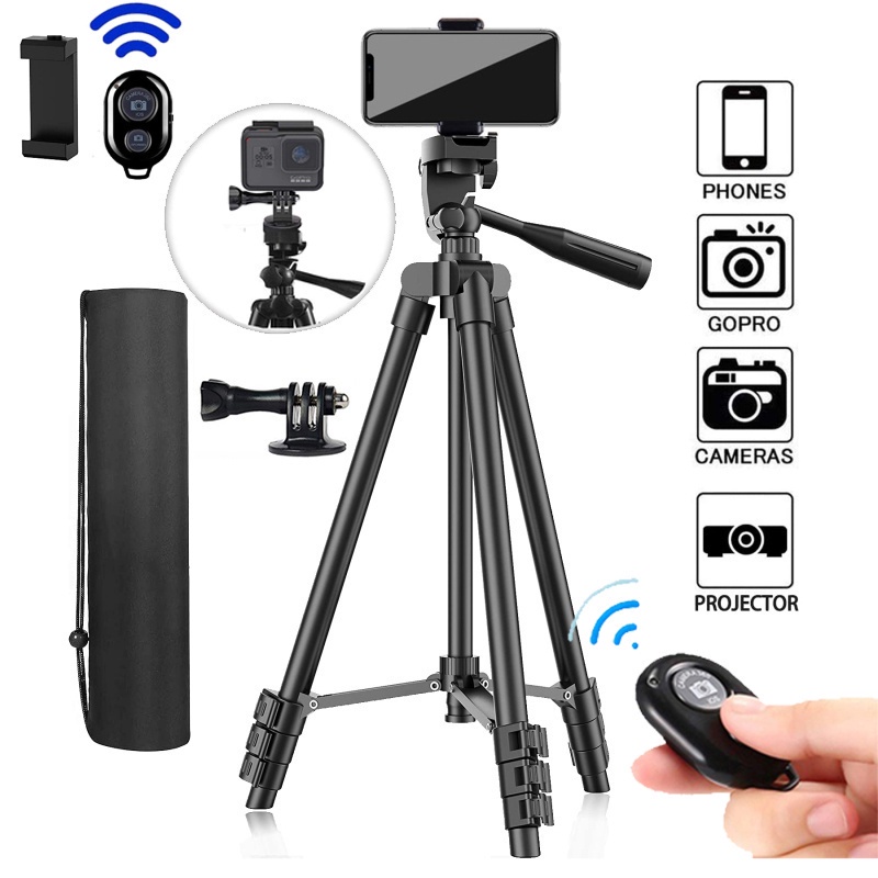 【COD】3120 Tripod Portable Mobile Phone Bracket Bluetooth Remote Control Camera Bracket tripod set