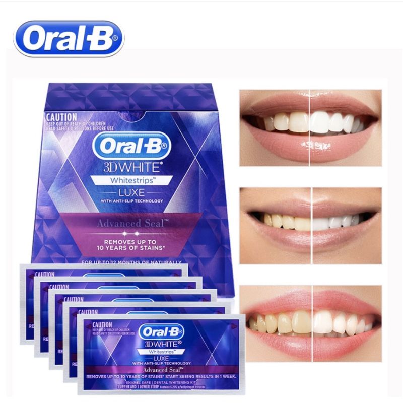 Oral B 3D White Luxe Advanced Seal 14 Whitening Treatments | Shopee ...