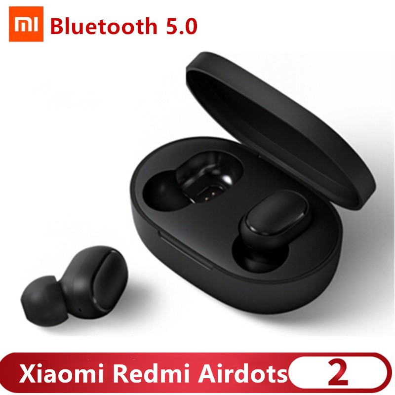 Xiaomi Redmi Airdots 2 Wireless Bluetooth 50 Charging Earphone In Ear Stereo Bass Earphones 6010