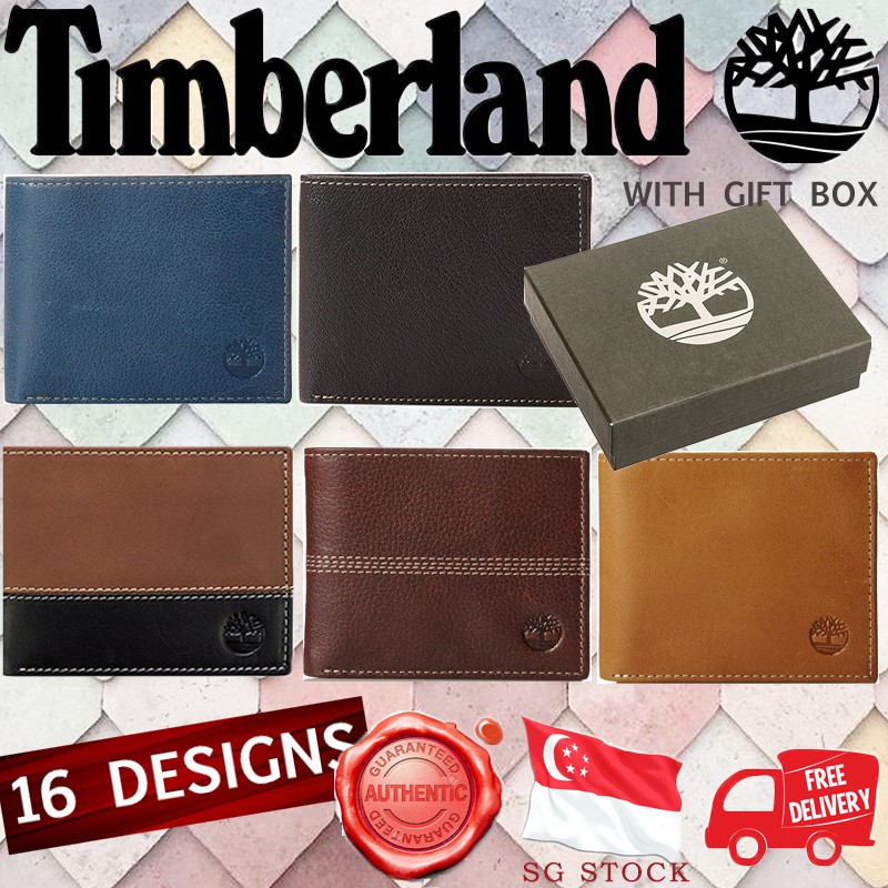 timberland men's leather wallet