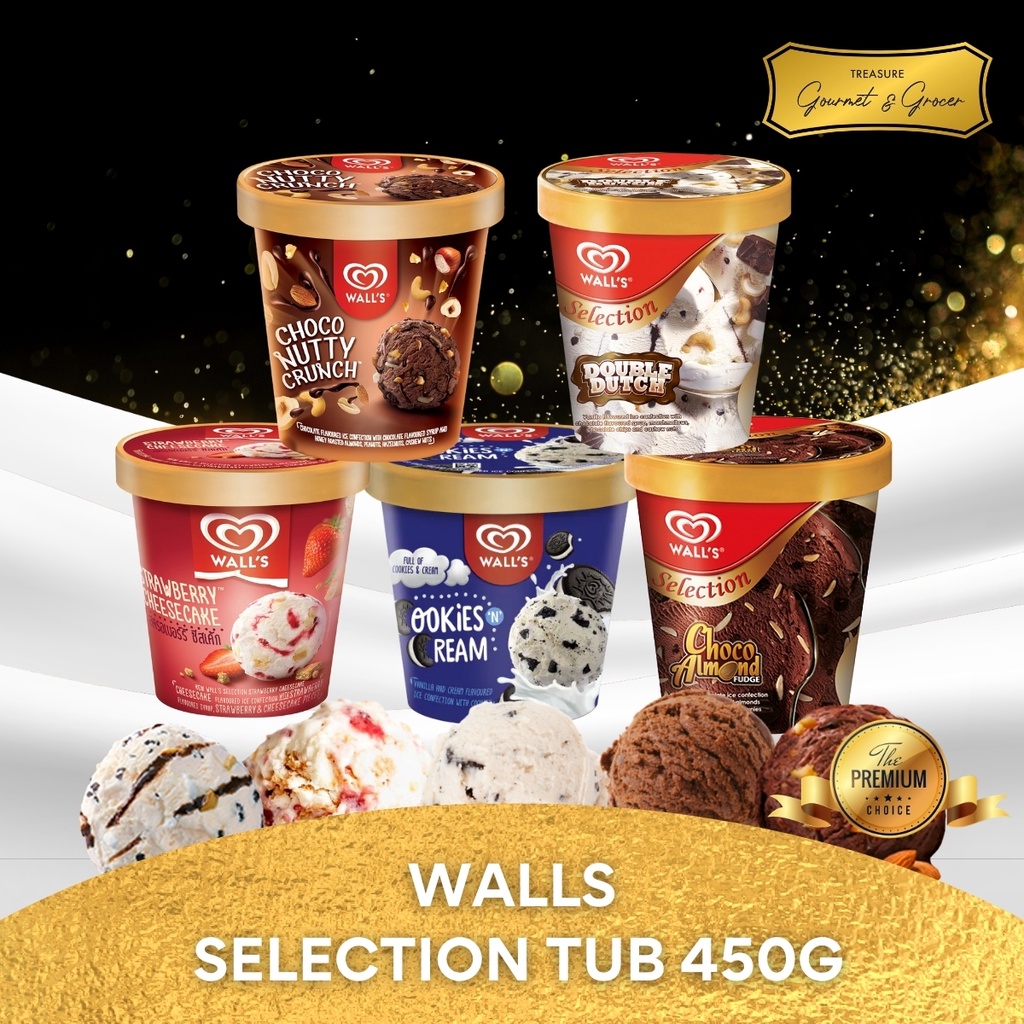 Wall S Selecta Tub Ice Cream Assorted Flavours 750ml Shopee Singapore