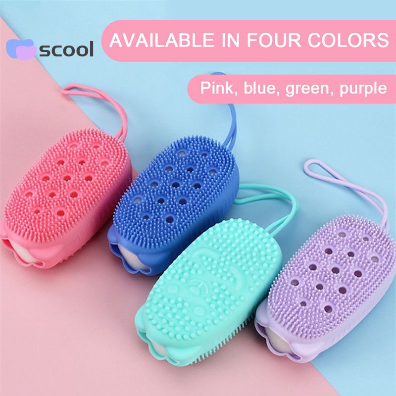 silicone body wash brush