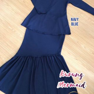TUNIK Mermaid Kurung Kain Ruffles Zip Depan Tangan XS TUNIK Mermaid Kurung Kain Ruffles Zip Depan Tangan XS