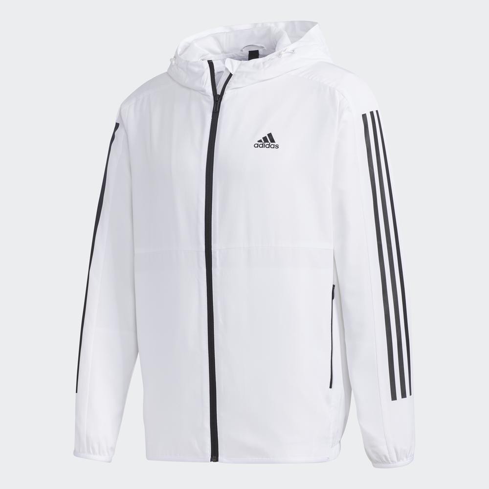 adidas windbreaker mens white