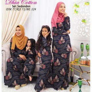 English Cotton  Sedondon  Set 10 Set 12 Kurung  Mini Ibu  