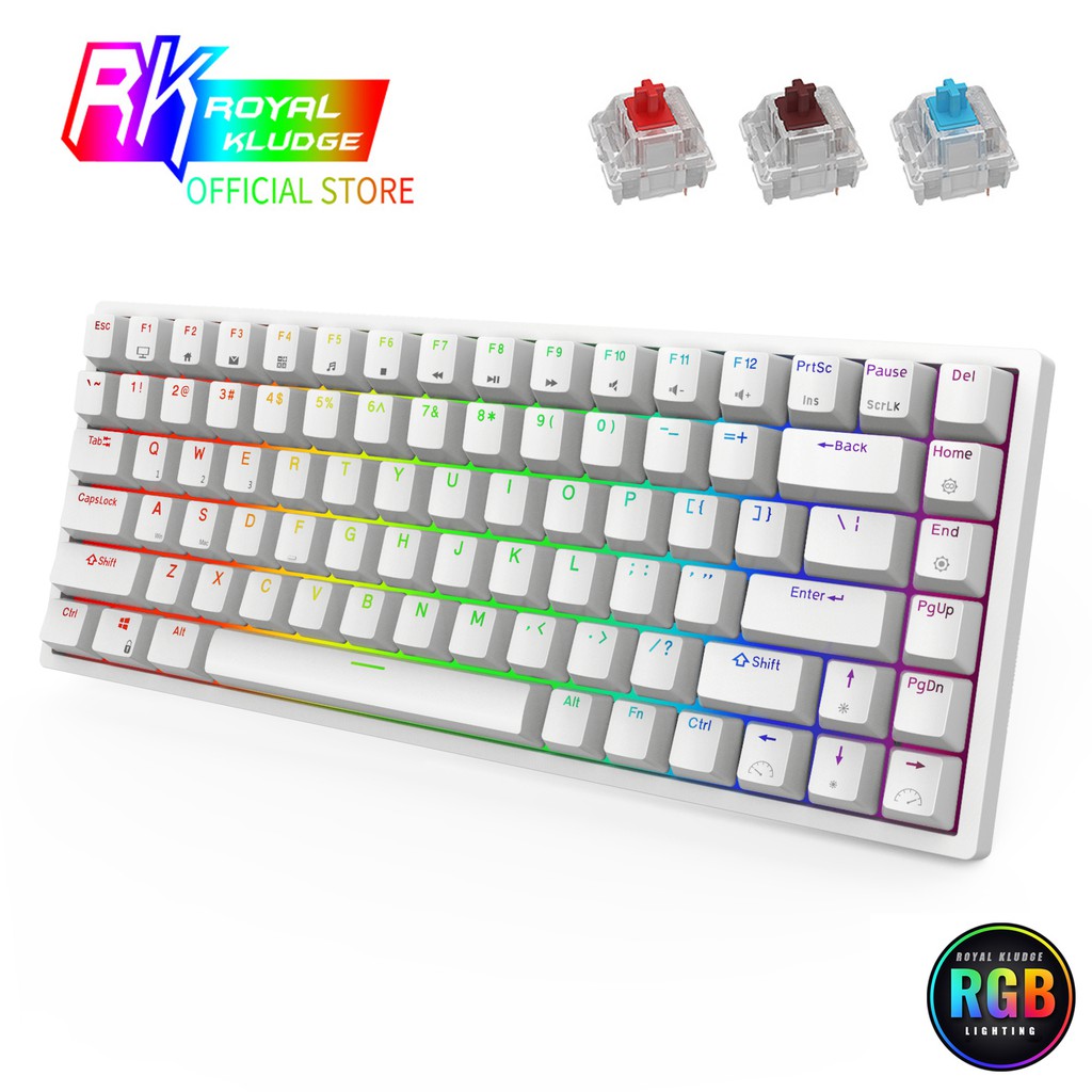 Only RK Official Store RK84 2.4Ghz Wireless/Bluetooth/Wired 80