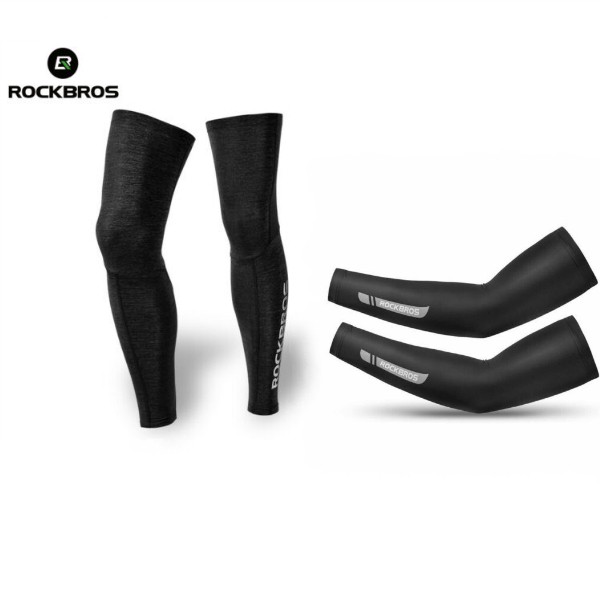 Ice Silk Magic Scarf+Ice Silk Oversleeve Outdoor Sport Sun Protection Antisweat 