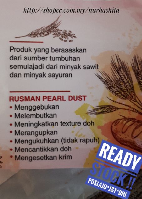 Shop Malaysia Ready Stock Rpd Rusman Pearl Dust By Chef Rusman Shopee Singapore