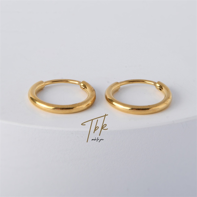 Elegant 18K Gold Plated Earrings For Women, Classic Dainty Jewelry Gift For Wedding Anniversary Date