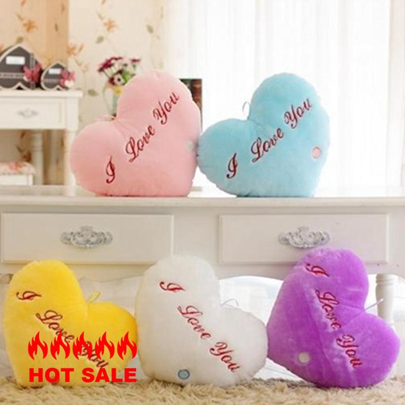 Toss Pillow Soft Cosy Cushion Bright Light Pillow Cute 3 Batteries
